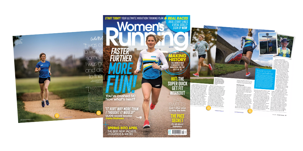 Women's Running Magazine Front Cover SCY for runners magazines