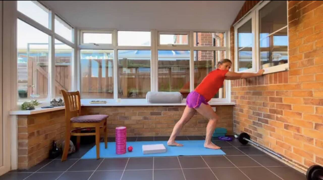 Calf stretches and strengthening